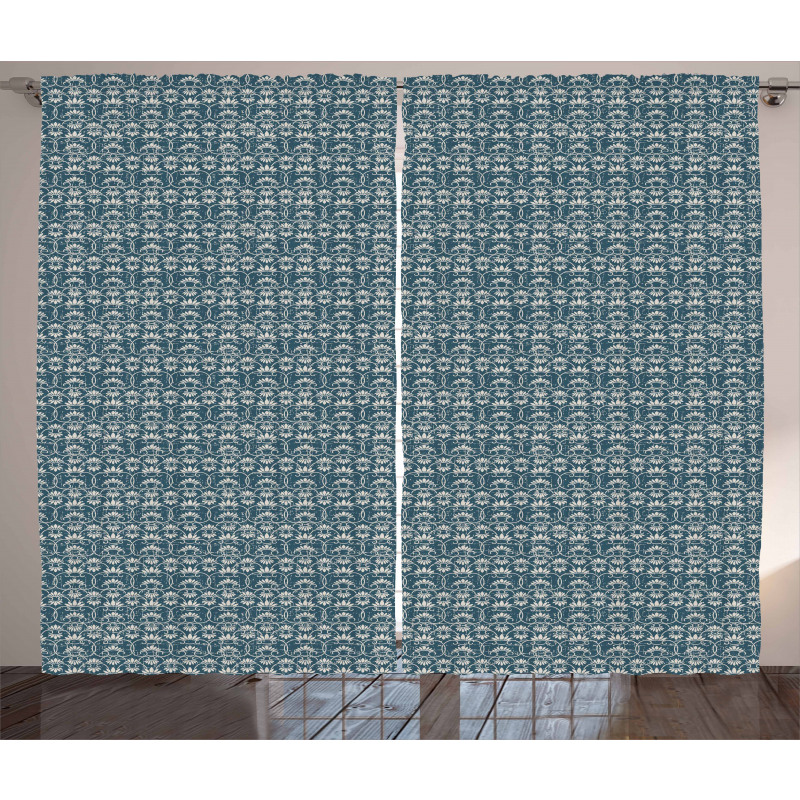Chinese Floral Motifs Curtain