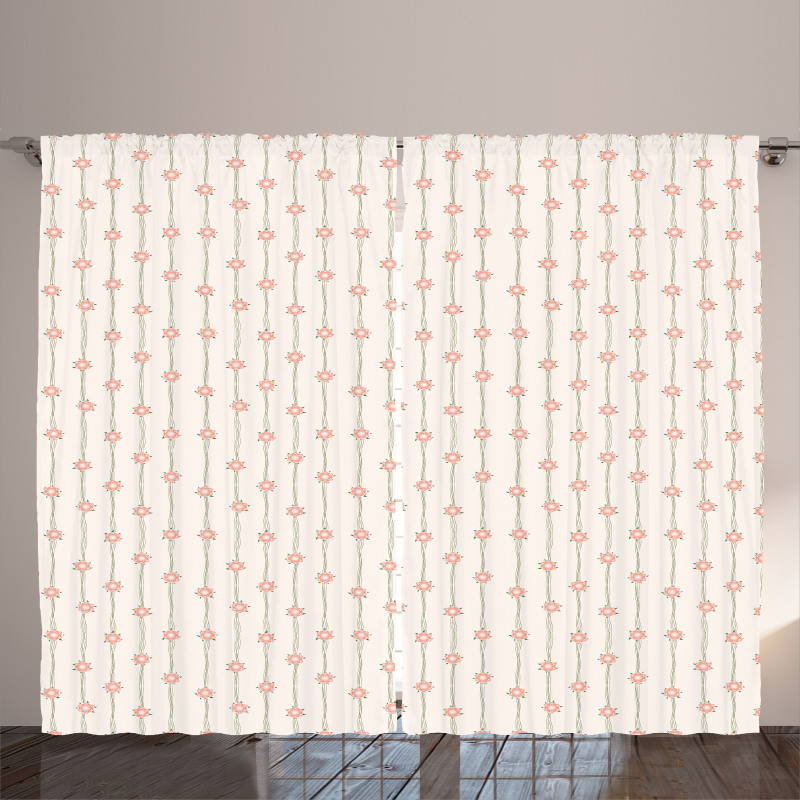 Leafless Branches Flower Curtain