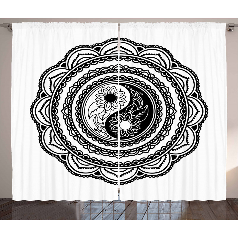 Folk Mandala Curtain