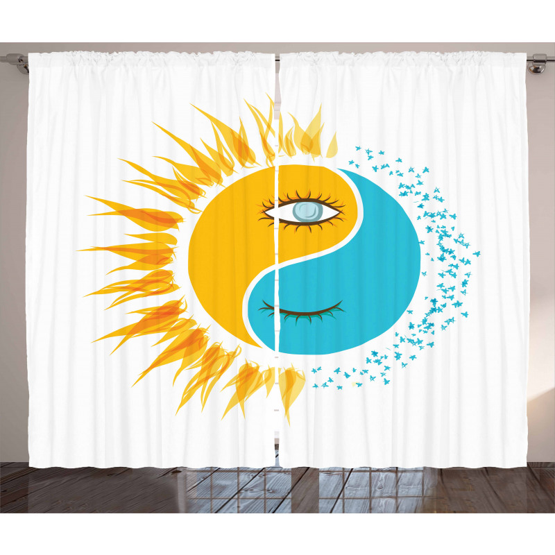 Day and Night Sun Moon Curtain