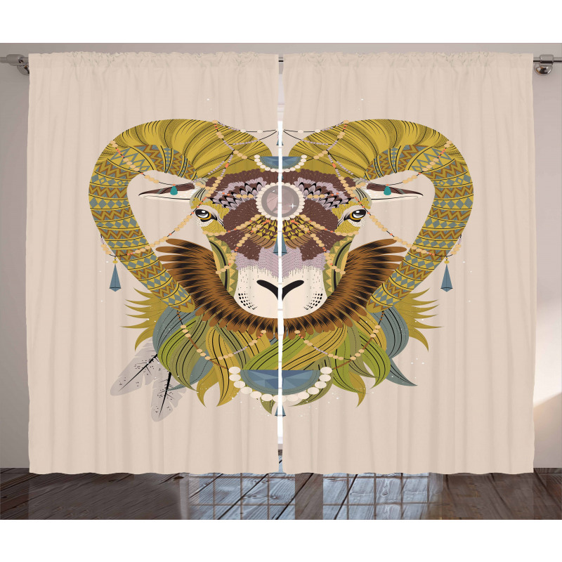 Animal Head Curtain