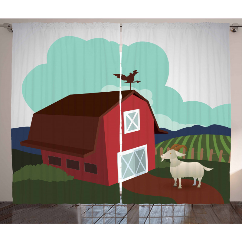 Rural Farmland Crop Bovine Curtain