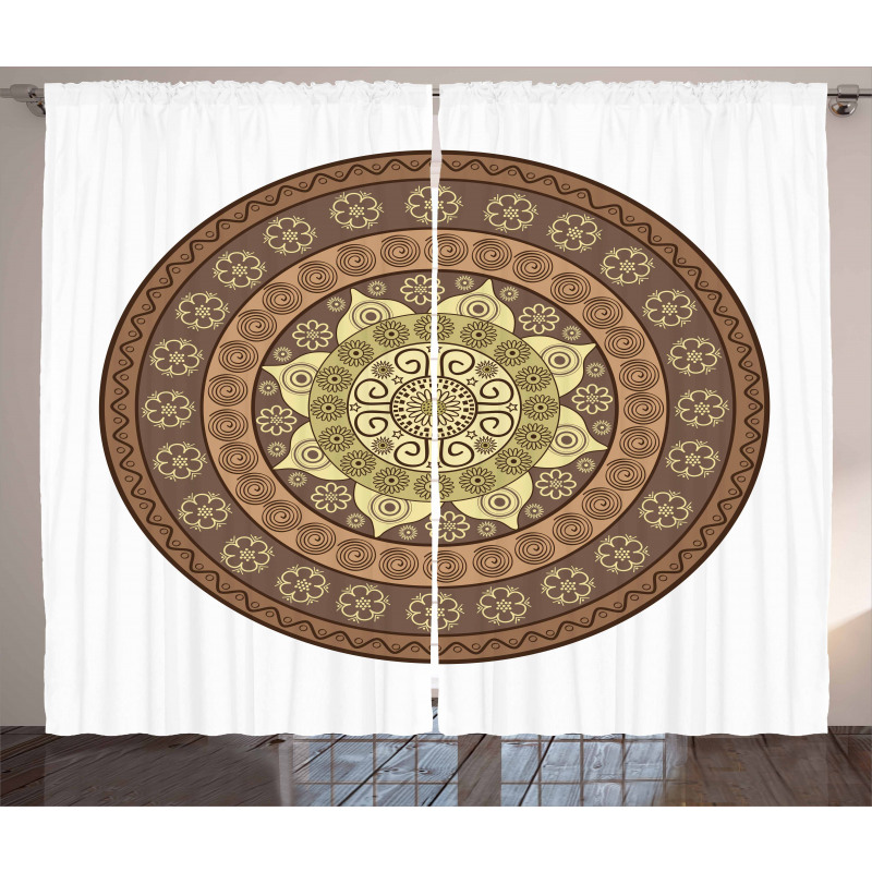 Simplistic Ornament Curtain