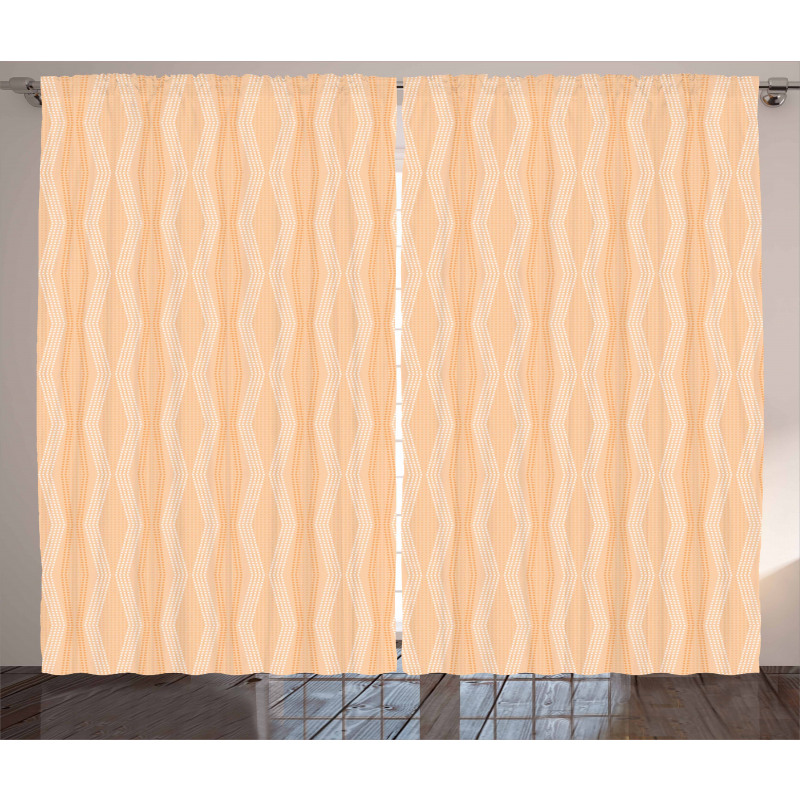 Broken Line Dot Stripe Curtain