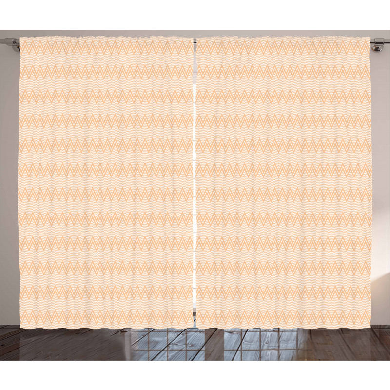 Zigzag Abstract Curtain