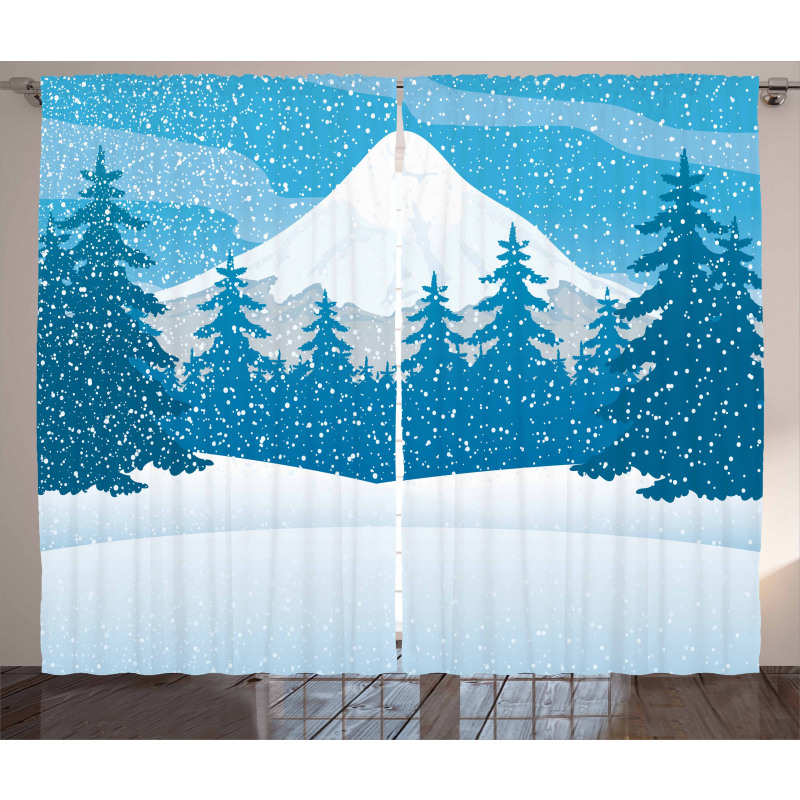 Mountain Forest Curtain