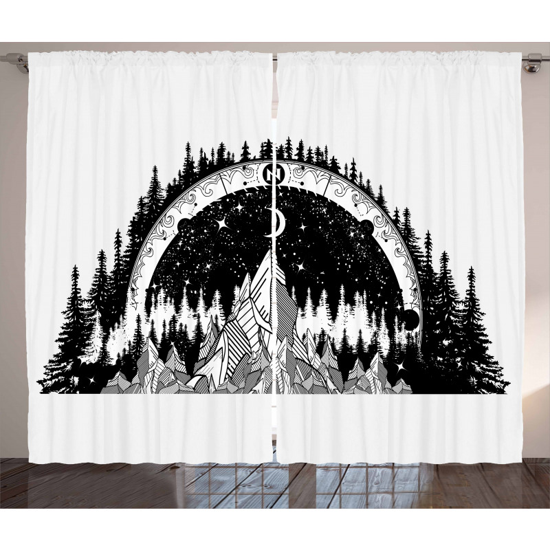 Outdoors Forest Curtain