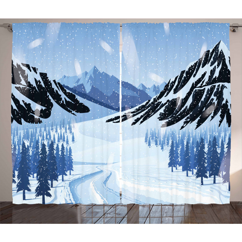 Snowy Highlands Curtain