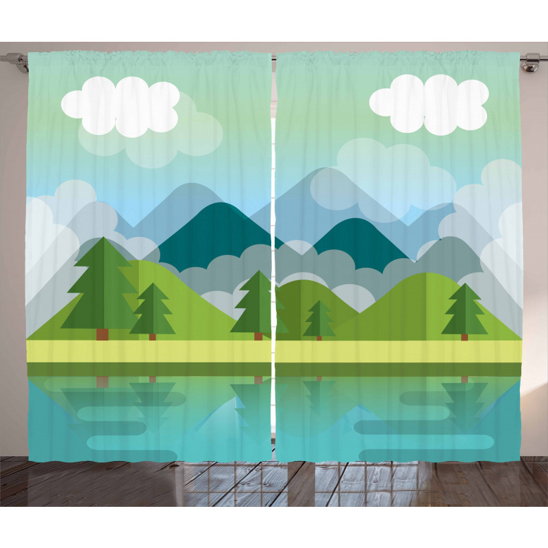 Simplistic Landscape Curtain