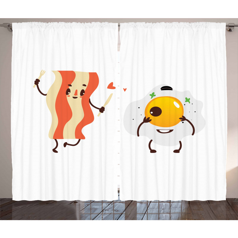 Funny Cartoon Characters Curtain