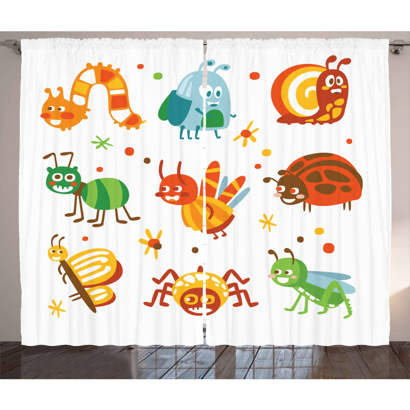 Butterfly Spider Bug Curtain