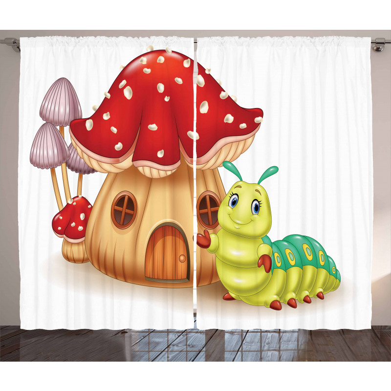 Mushroom House Bug Curtain