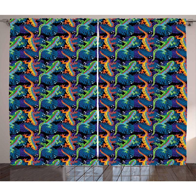 Exotic Flora and Fauna Curtain