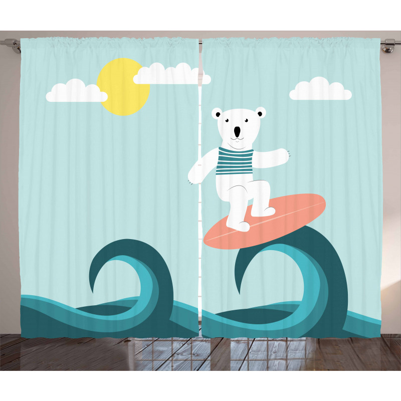 Surfing on Waves Curtain