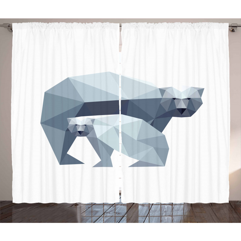 Nordic Animal Art Curtain