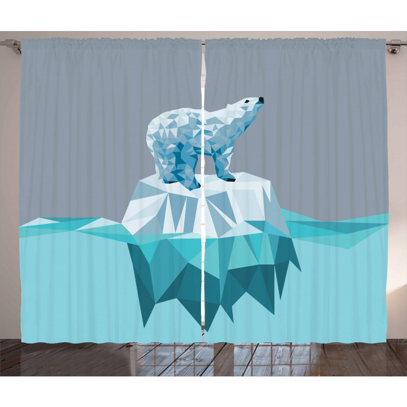 Fractal Bear Iceberg Curtain