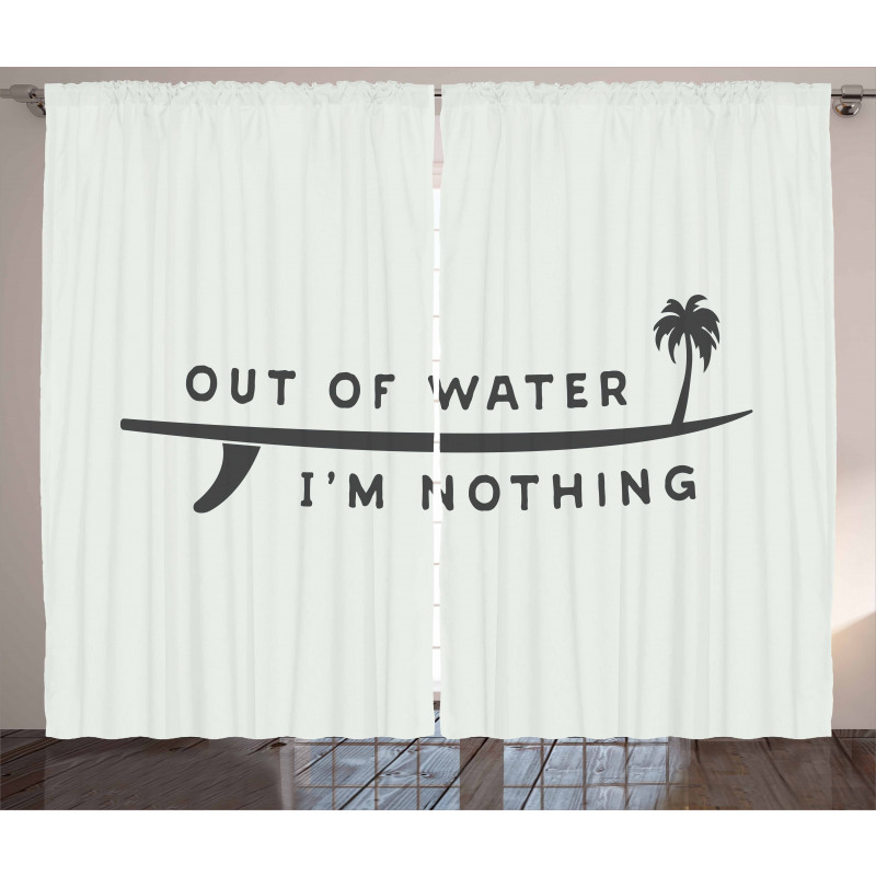 Water I am Nothing Curtain