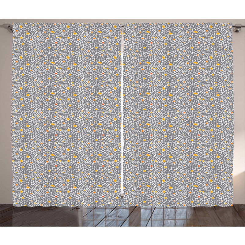 Abstract Spotty Curtain