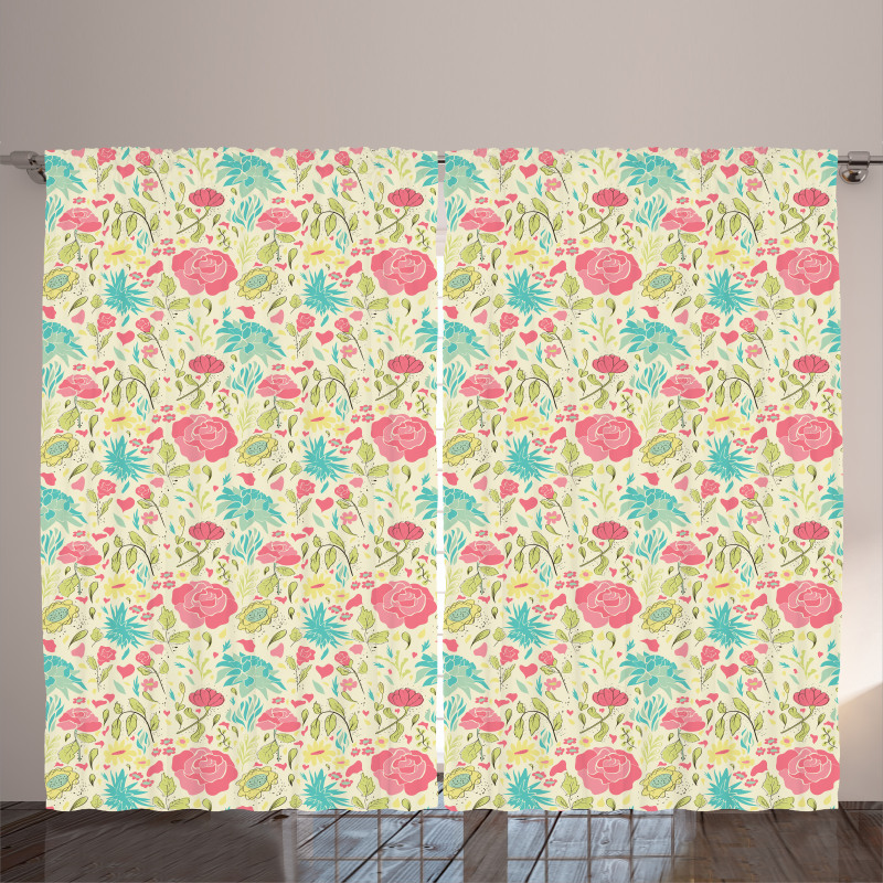 Blooming Spring Sprouts Curtain
