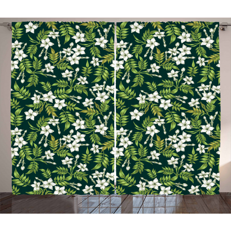 Awakening Floral Buds Curtain