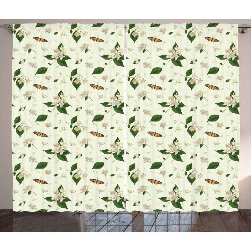 Serene Spring Nature Curtain