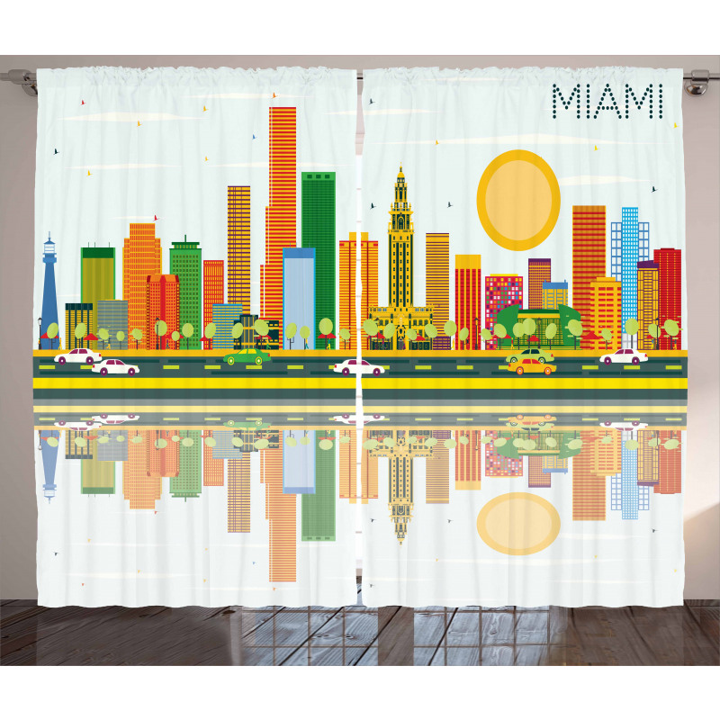 American City Skyline Curtain