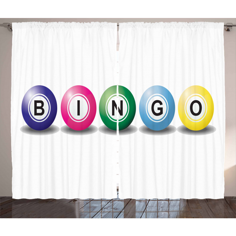 3D Style Colorful Balls Curtain