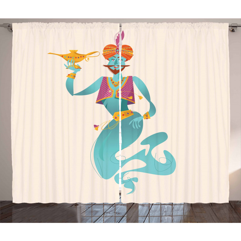 Genie with Magic Tool Curtain