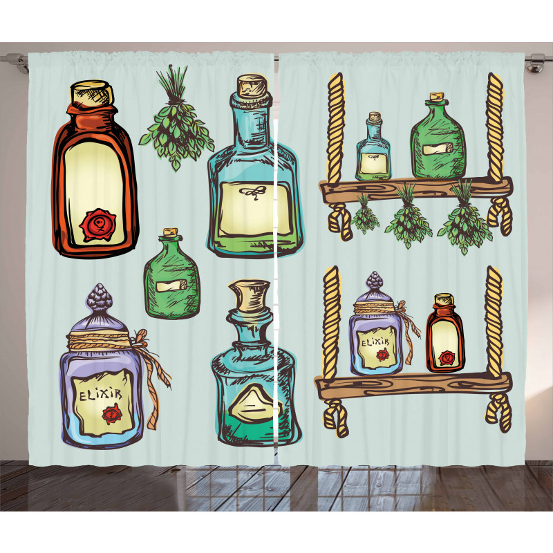 Alchemy Magic Elixir Curtain