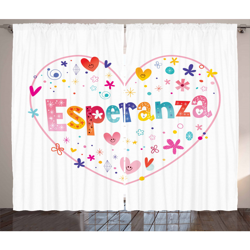 Esperanza Girls Name Curtain