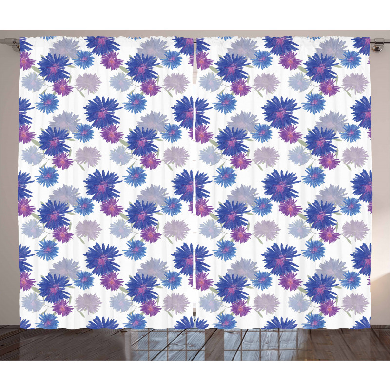 Blossoming Daisies Design Curtain