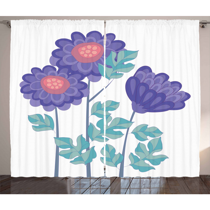 Ornamental Flower Bouquet Curtain