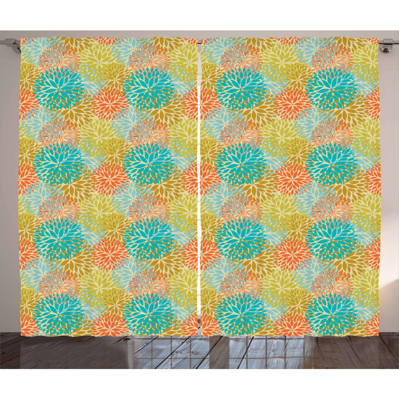 Thriving Floral Fields Curtain