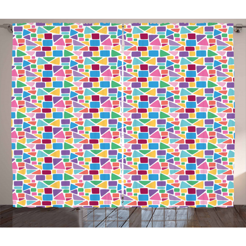 Abstract Mosaic Tile Curtain