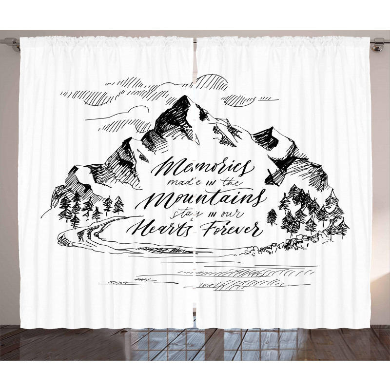 Memories in Mountains Curtain