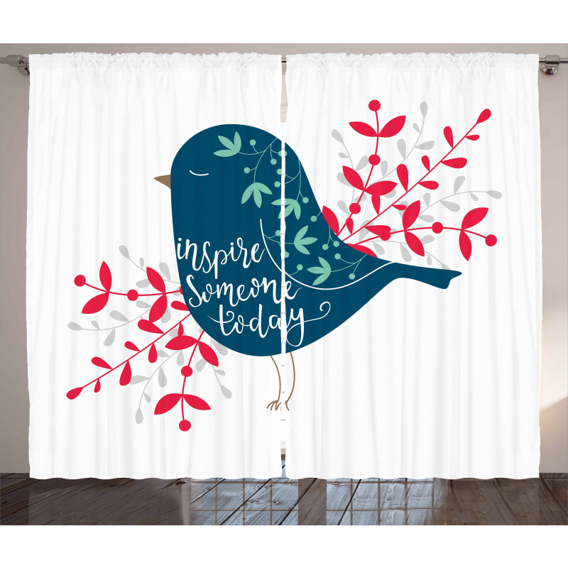 Sparrow with Foliage Curtain