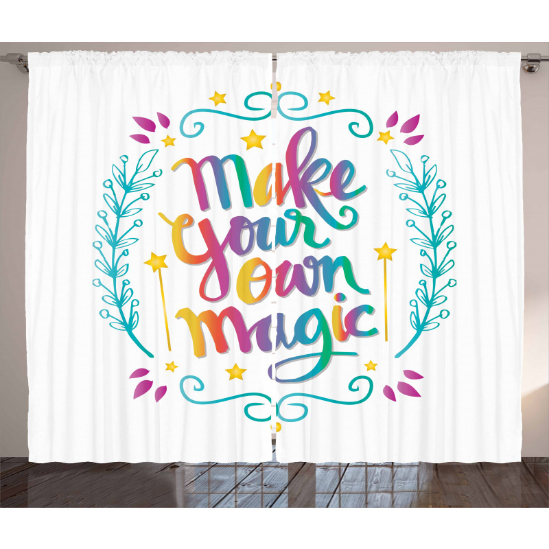 Make Your Magic Message Curtain