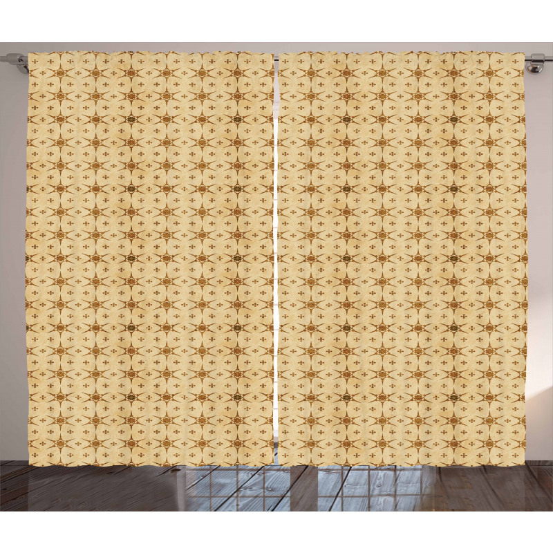 Tapered Lines Petals Curtain