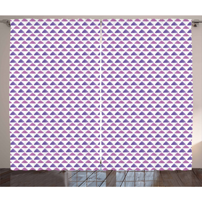 Small Triangles Grid Curtain