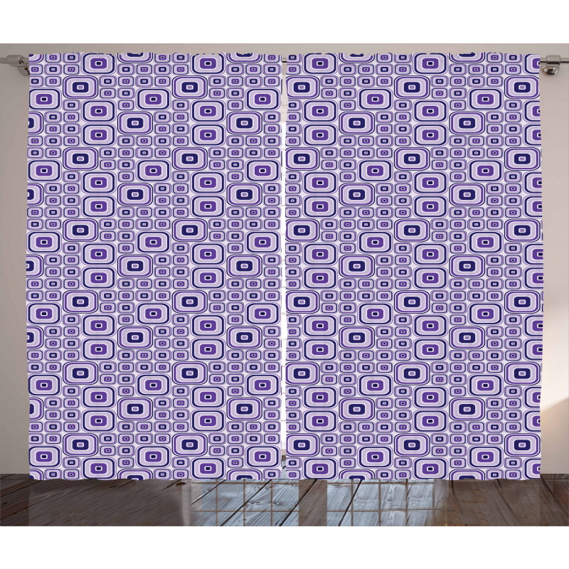 Funky Moire Square Module Curtain