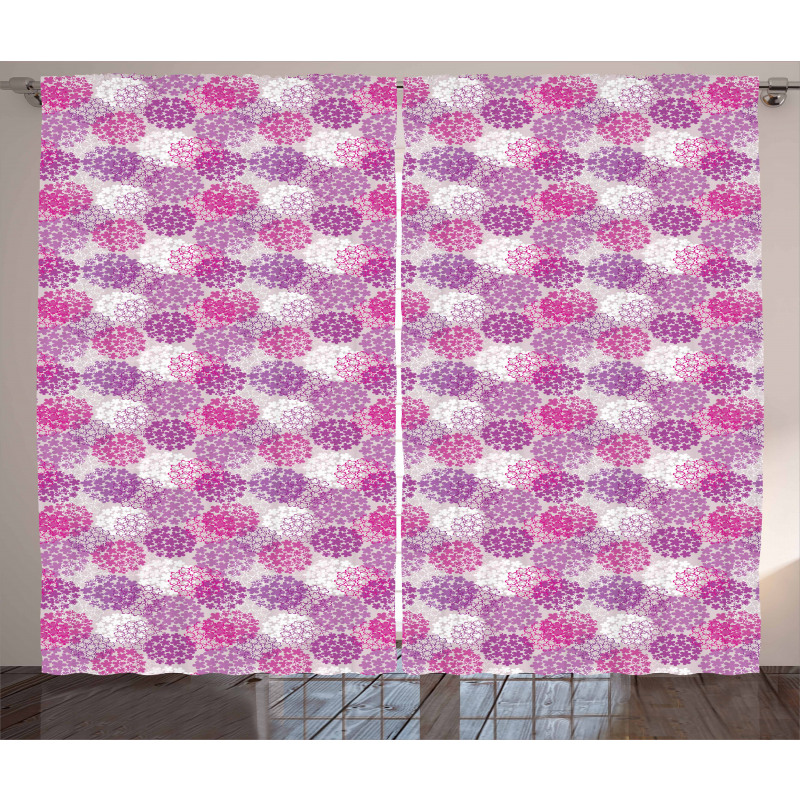 Overlapped Spring Petals Curtain
