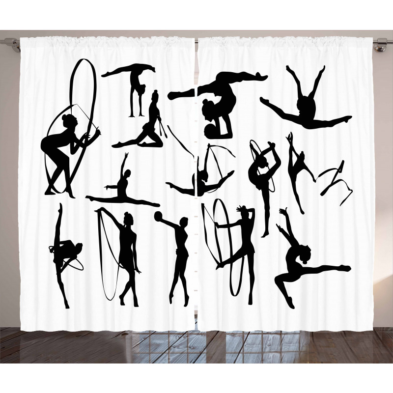 Aerobic Theme Design Curtain