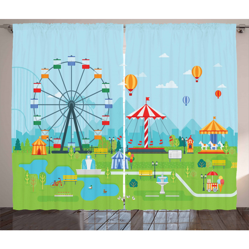 Amusement Park Curtain