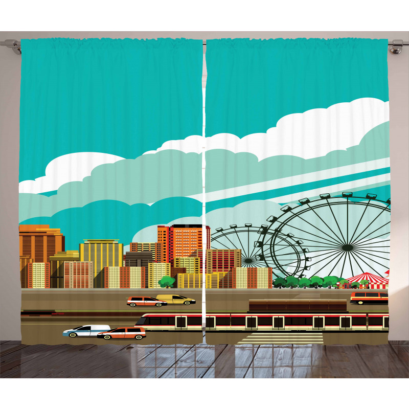 Downtown Panaroma Curtain