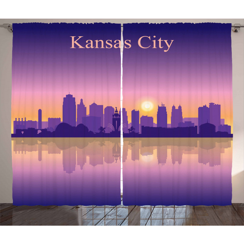 Downtown Cityscape Curtain