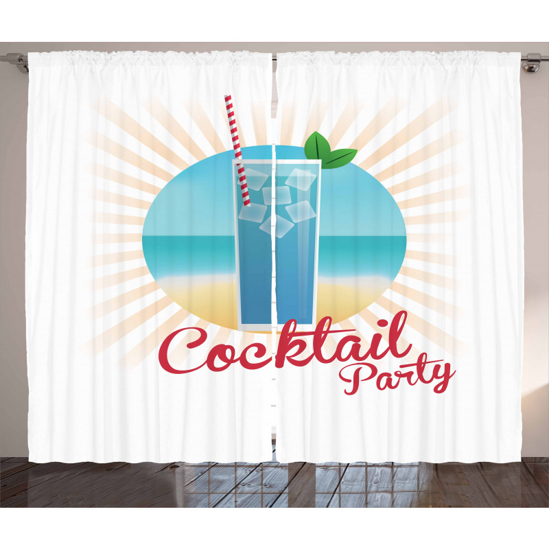 Beach Cocktail Party Curtain