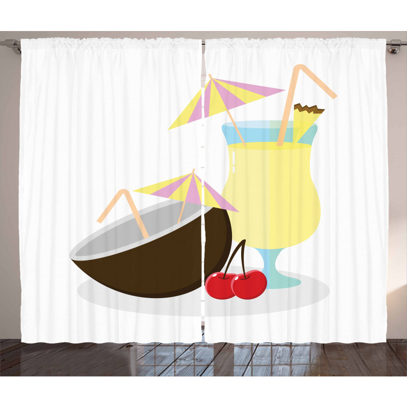 Pina Colada Cocktail Curtain