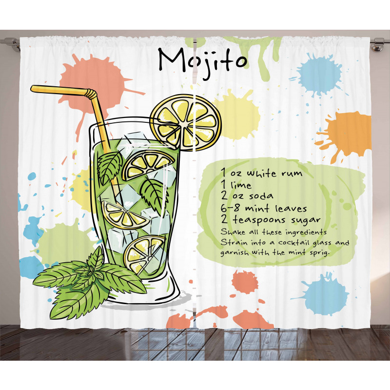 Mojito Cocktail Recipe Curtain