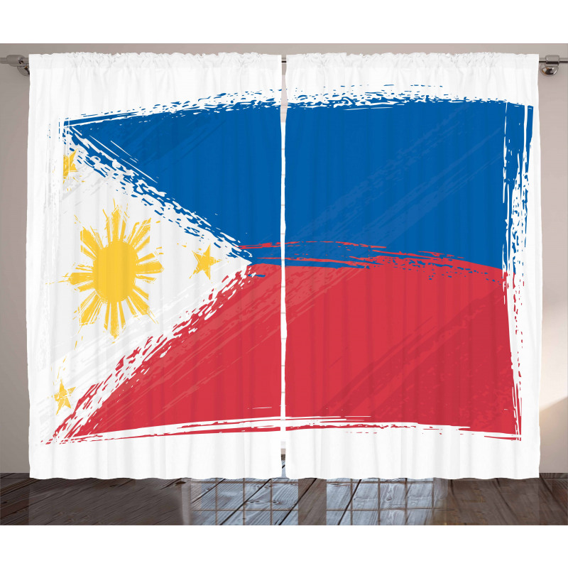 National Flag Curtain