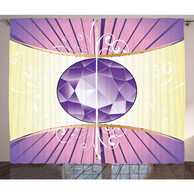 Flourish Gemstone Theme Curtain